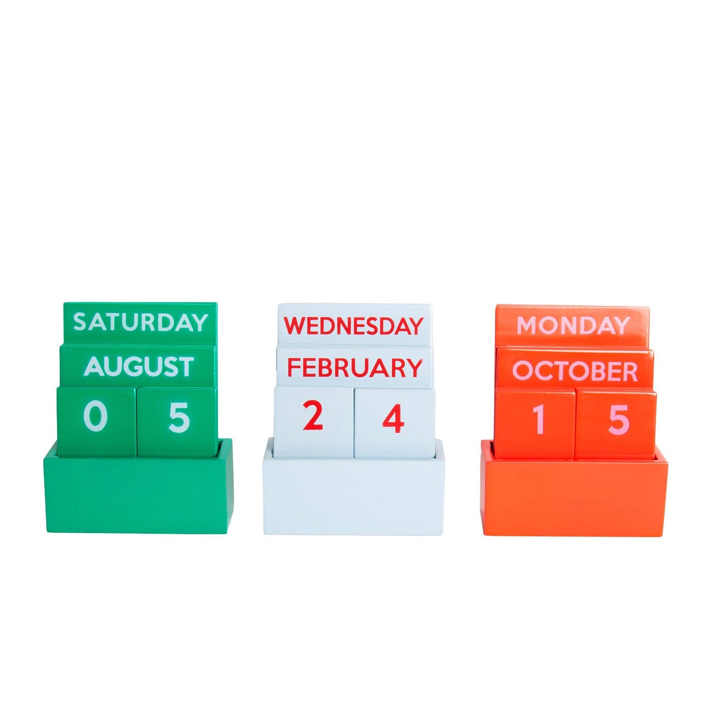 Petit calendrier brillant bleu clair en couleur intégrale HF