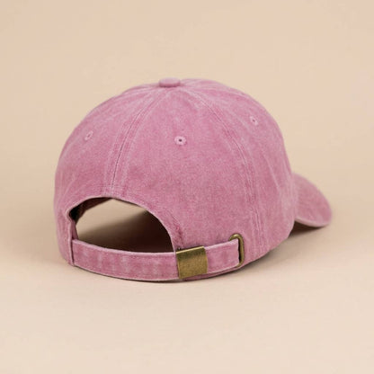 Casquette bleue brodée « Hors du bureau »
