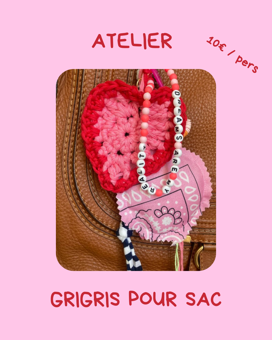WORKSHOP Atelier grigris pour sac - Jeudi 18 décembre