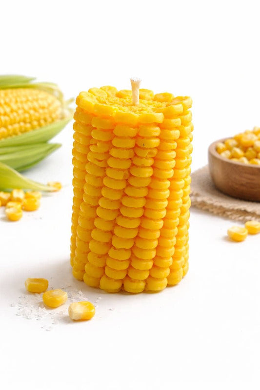 Bougie pop-corn réaliste - cire de soja / cire d'abeille