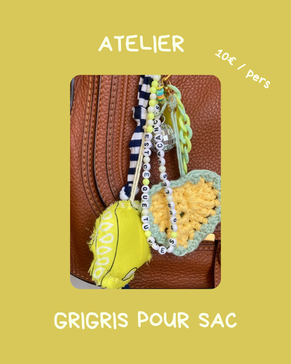 WORKSHOP Atelier grigris pour sac - Jeudi 18 décembre