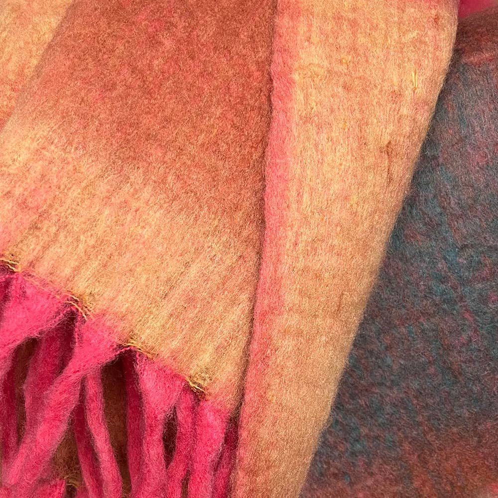 Plaid recycle rose doux Zapotec