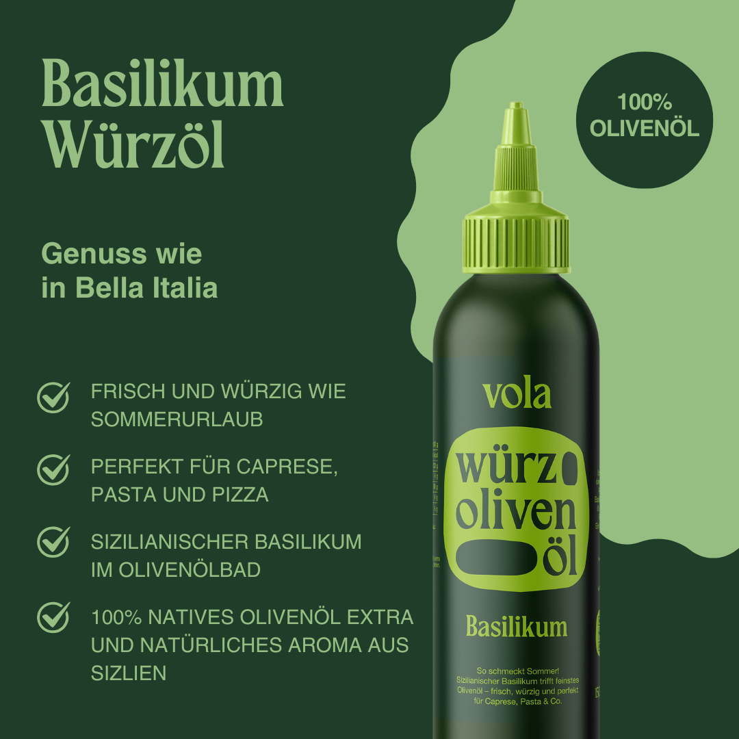 Huile de basilic | Huile d'olive méditerranéenne au basilic