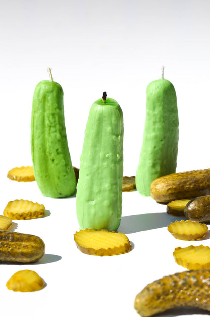 Bougie en forme de cornichon