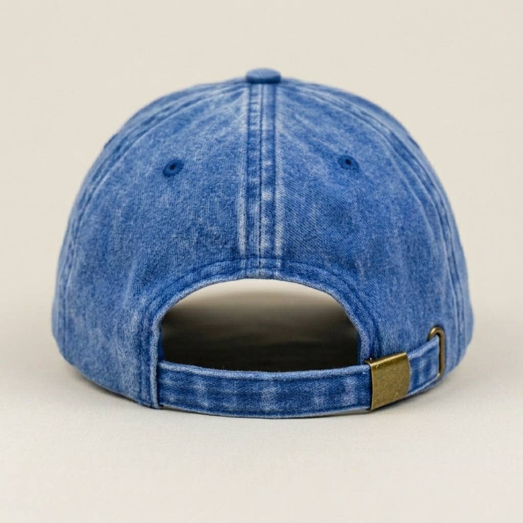 Casquette brodée bleue « Mignonne mais psycho »