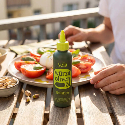 Huile de basilic | Huile d'olive méditerranéenne au basilic