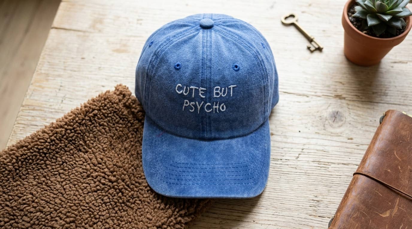 Chaussettes à message « Mignonne mais psycho »