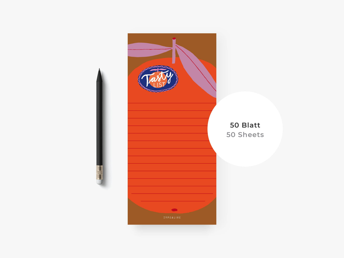 Bloc-notes "étroit" / Tasty List