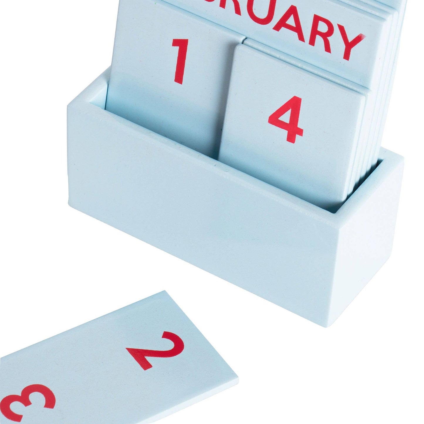 Petit calendrier brillant bleu clair en couleur intégrale HF