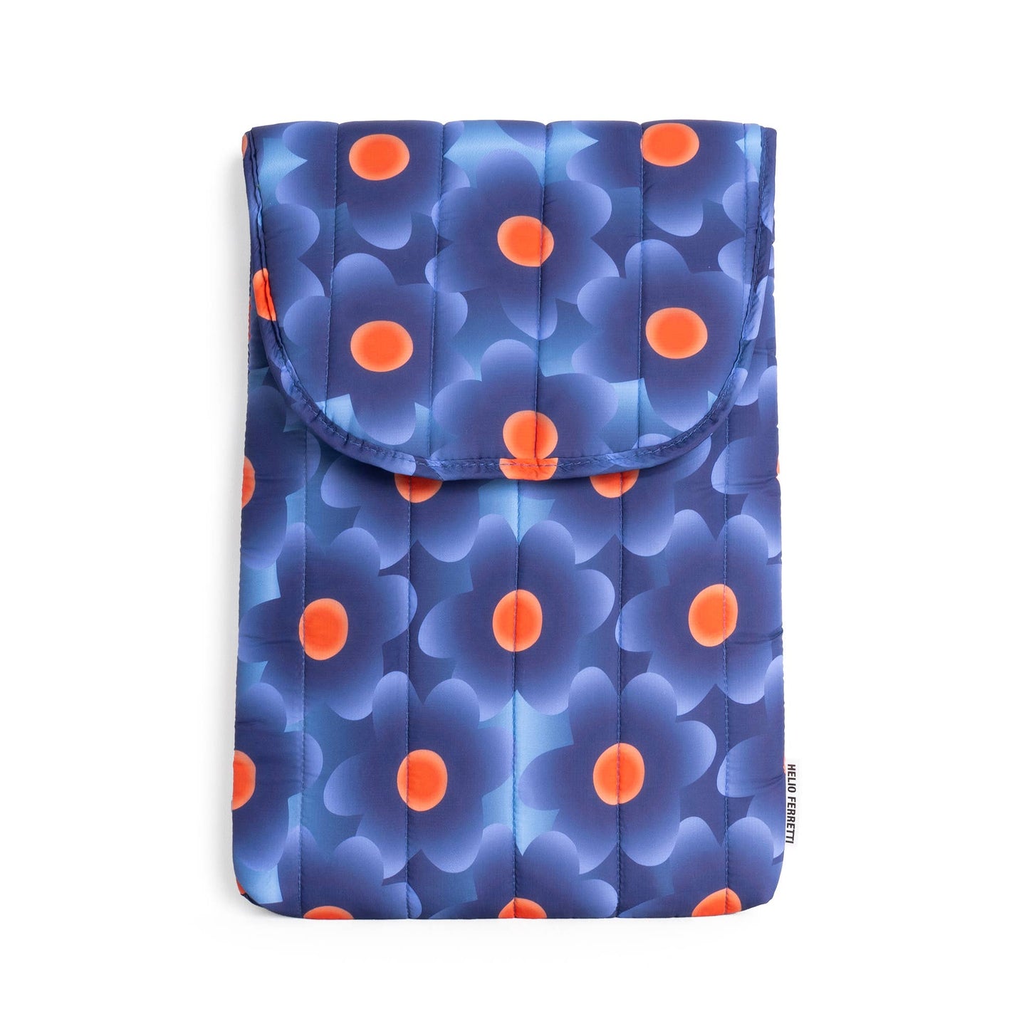 HOUSSE D'ORDINATEUR PORTABLE FLORALE GONFLÉE BLEUE HF