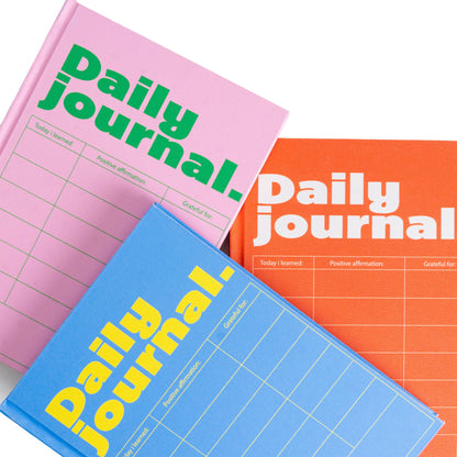 Cahier journalier A5 rouge à couverture rigide Helio Ferretti