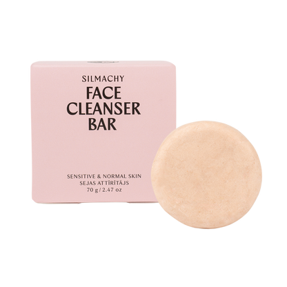 Pain nettoyant visage à l'argile rose pour peau sensible à normale