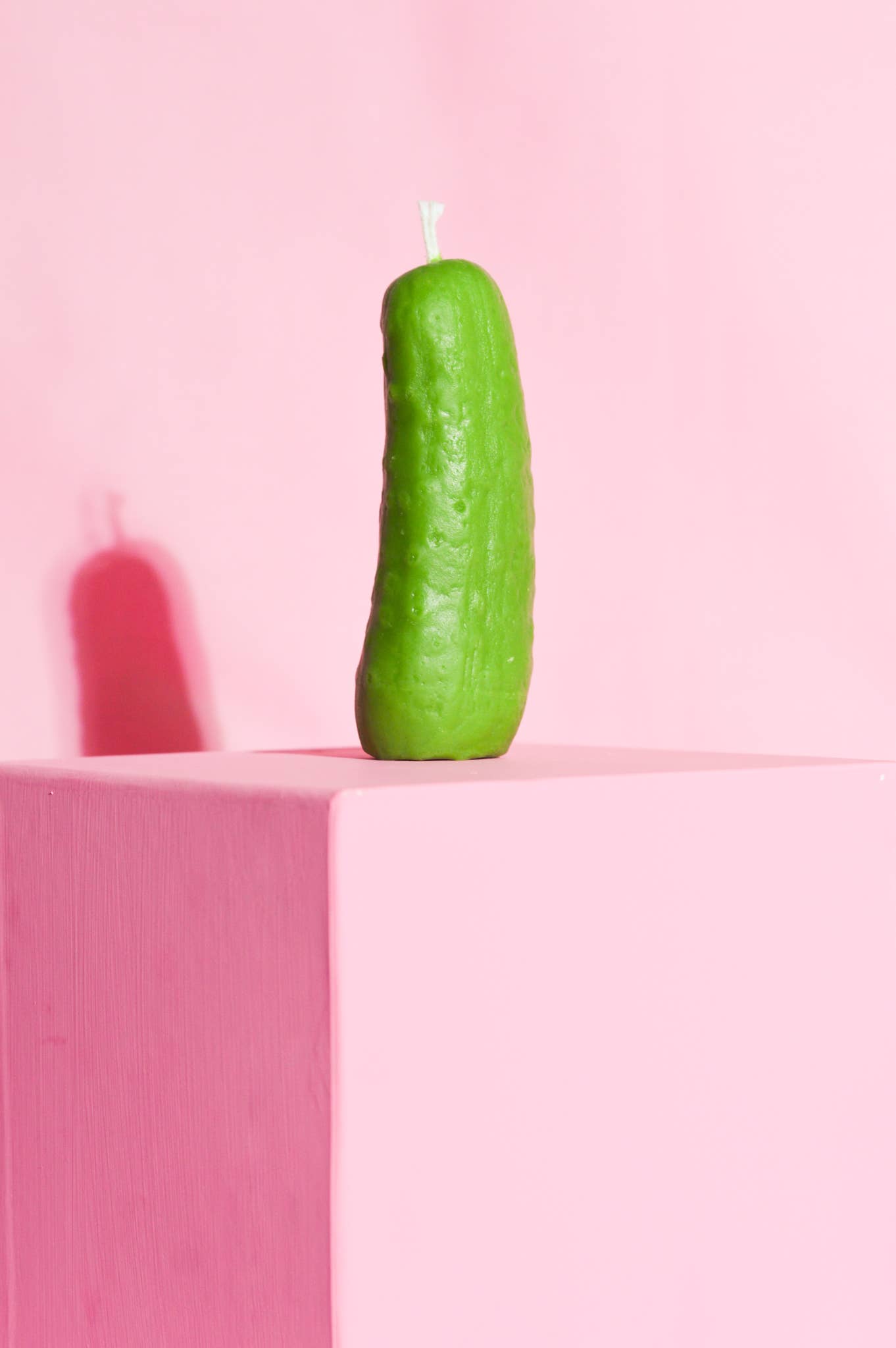 Bougie en forme de cornichon