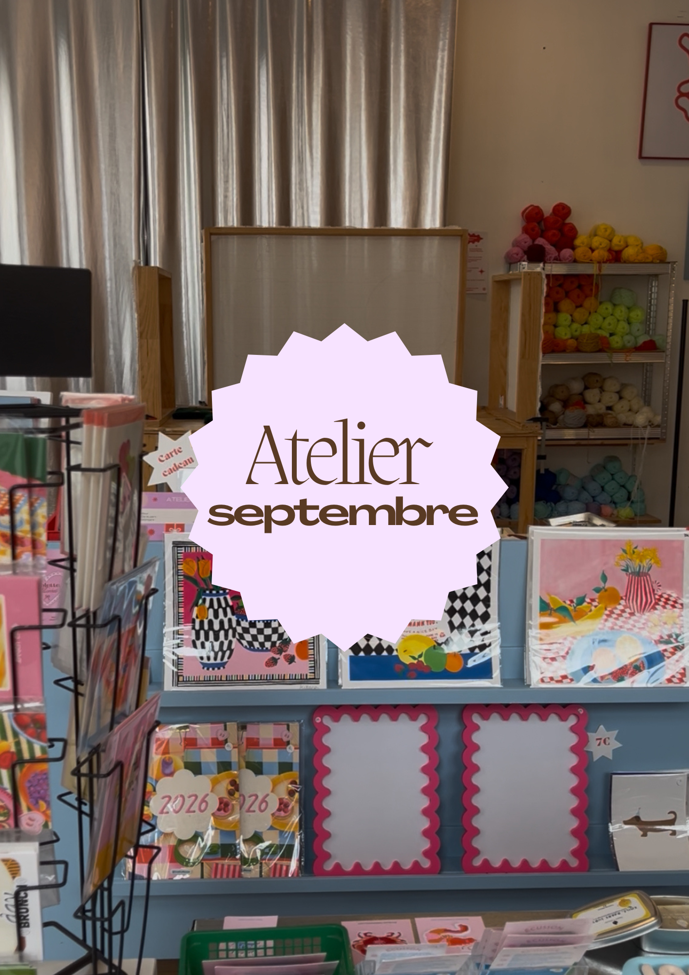 Atelier tufting Lyon 2h / Mois de septembre