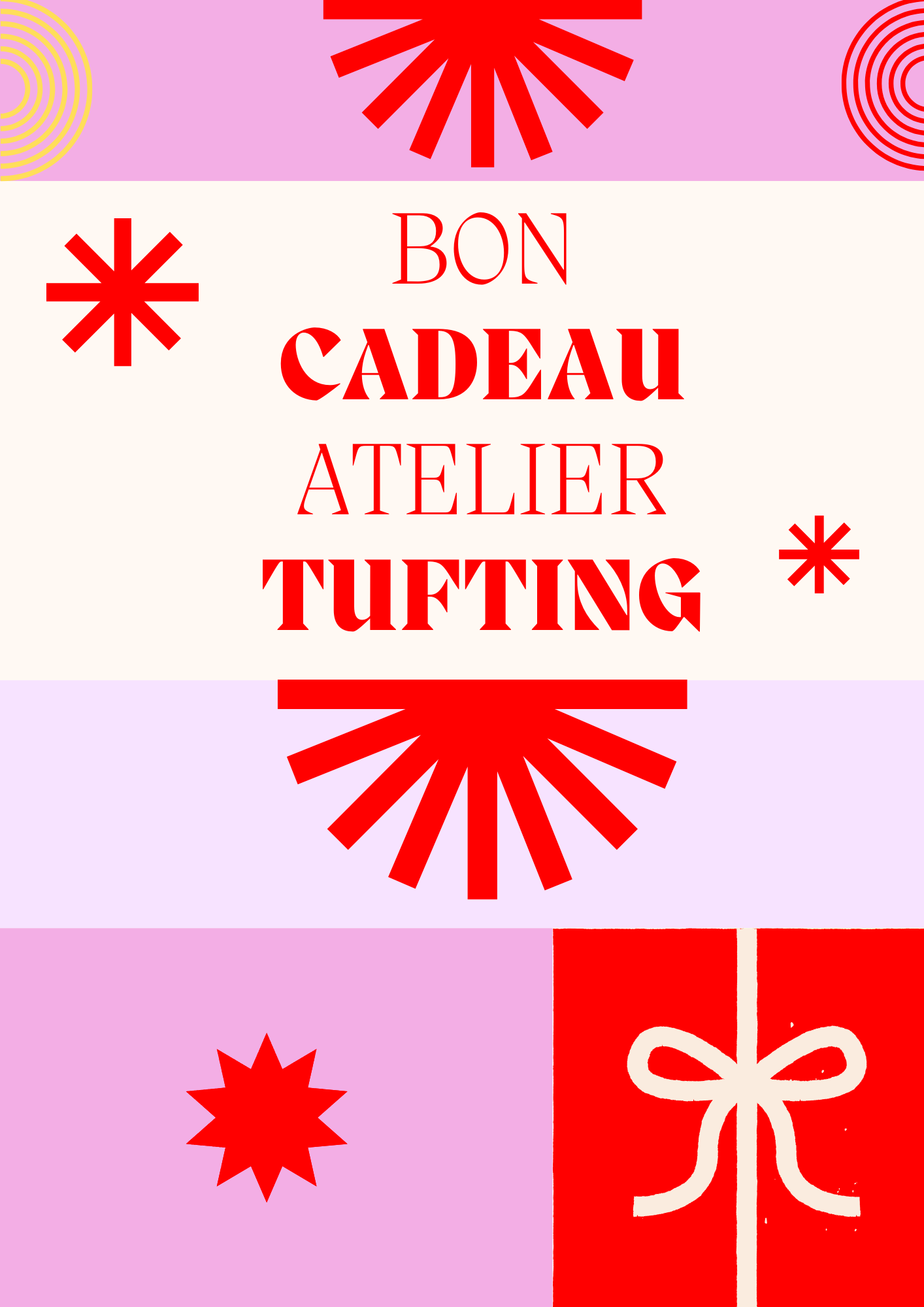 Bon cadeau atelier Tufting / Lyon 2h