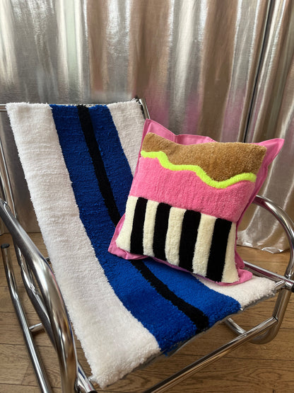 Housse de coussin tufté