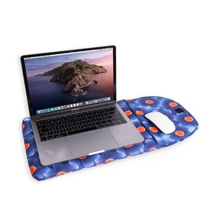 HOUSSE D'ORDINATEUR PORTABLE FLORALE GONFLÉE BLEUE HF