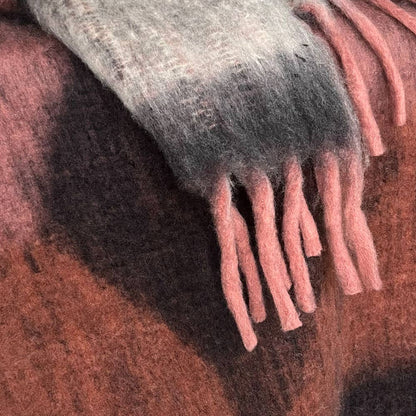 Plaid doux noir Zapotec en polyester recyclé