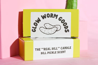 Bougie en forme de cornichon