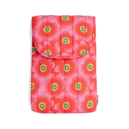 HOUSSE D'ORDINATEUR PORTABLE FLORALE MOELLEUSE ROSE HF