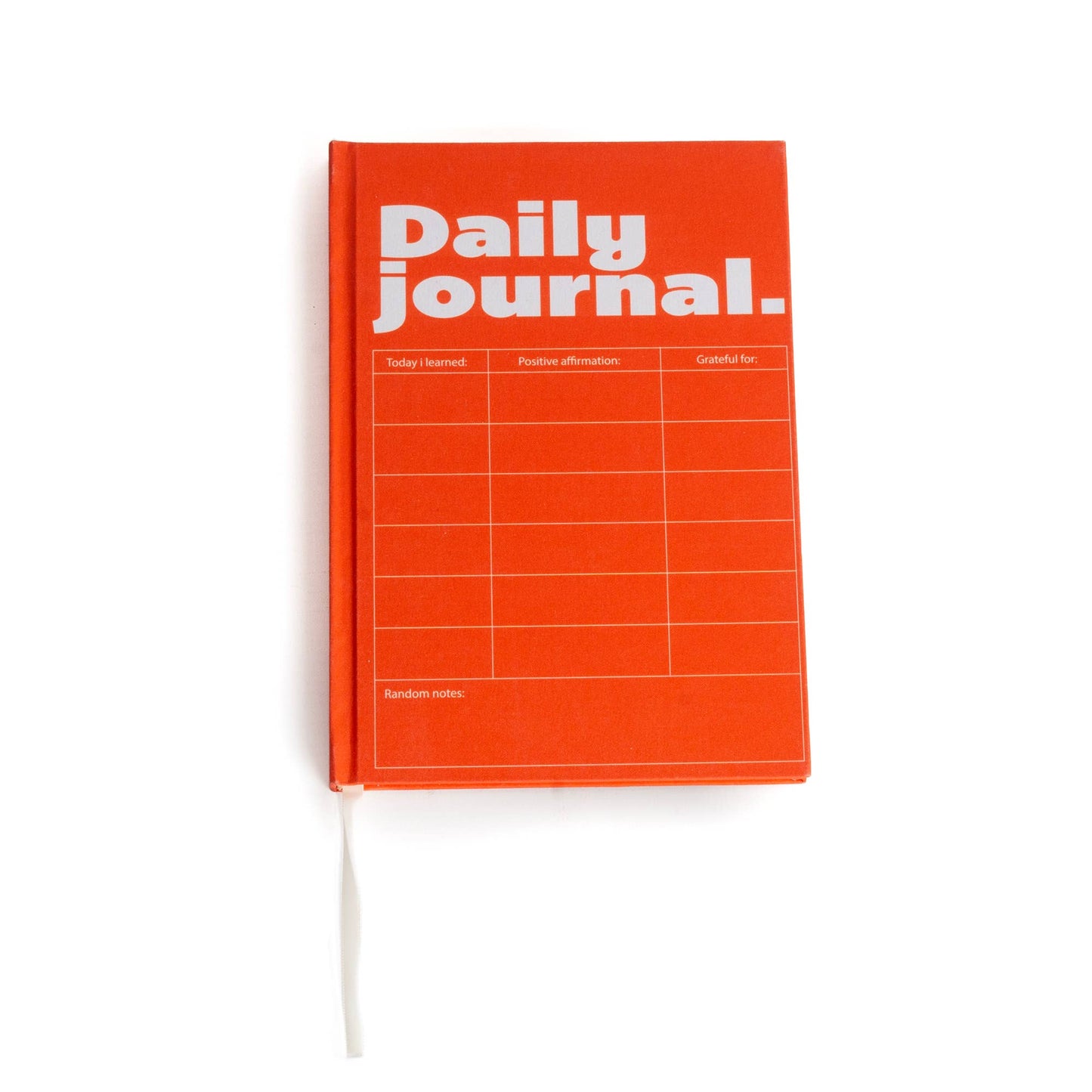 Cahier journalier A5 rouge à couverture rigide Helio Ferretti