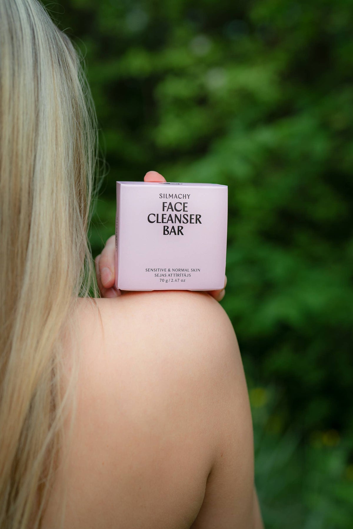 Pain nettoyant visage à l'argile rose pour peau sensible à normale