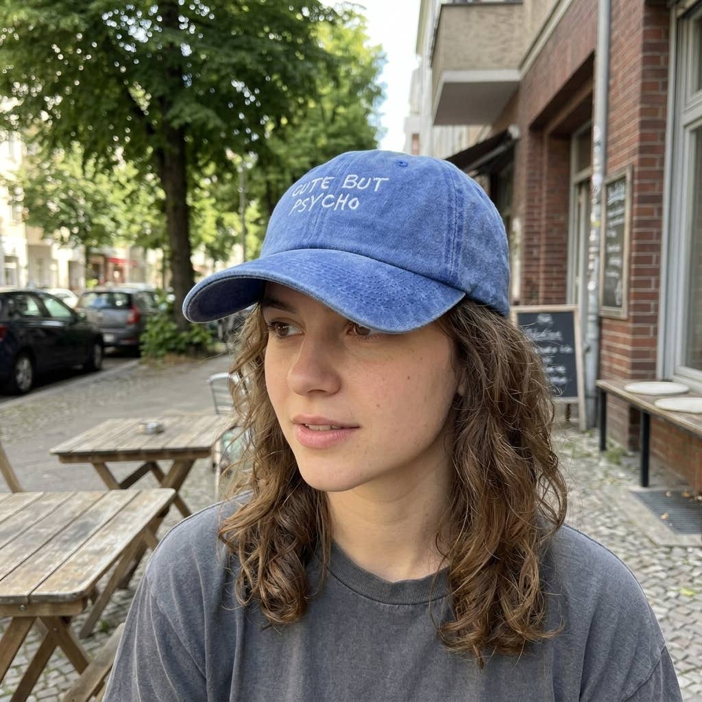 Chaussettes à message « Mignonne mais psycho »