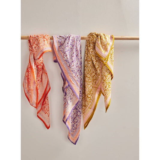 Foulard Indien - Iris Olive
