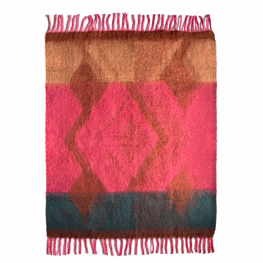 Plaid recycle rose doux Zapotec