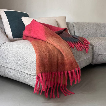 Plaid recycle rose doux Zapotec