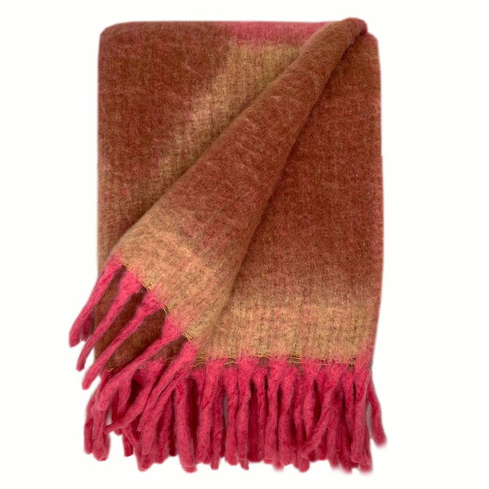 Plaid recycle rose doux Zapotec