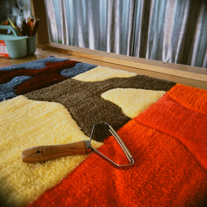 Tapis tufté à la main - wave