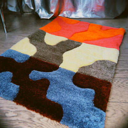 Tapis tufté à la main - wave